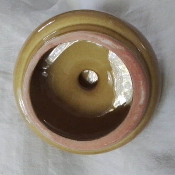 Vintage Los Angeles Potteries Yellow Ceramic Lidded Canister - Picture 7 of 8